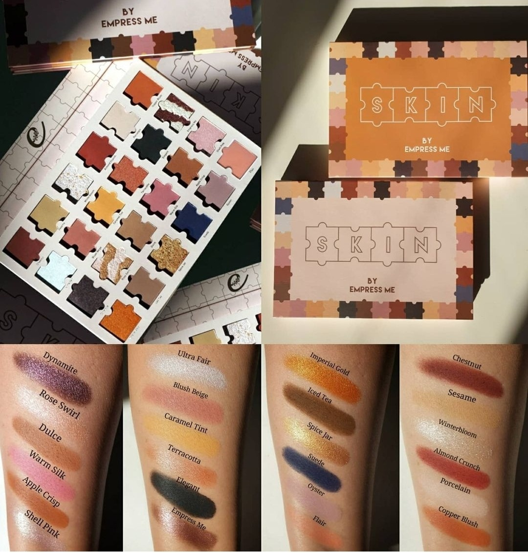 Paleta de sombras de ojos tipo rompecabezas SKIN