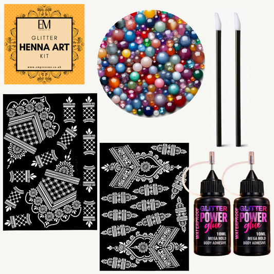 Bridal Glitter Henna Art Kit
