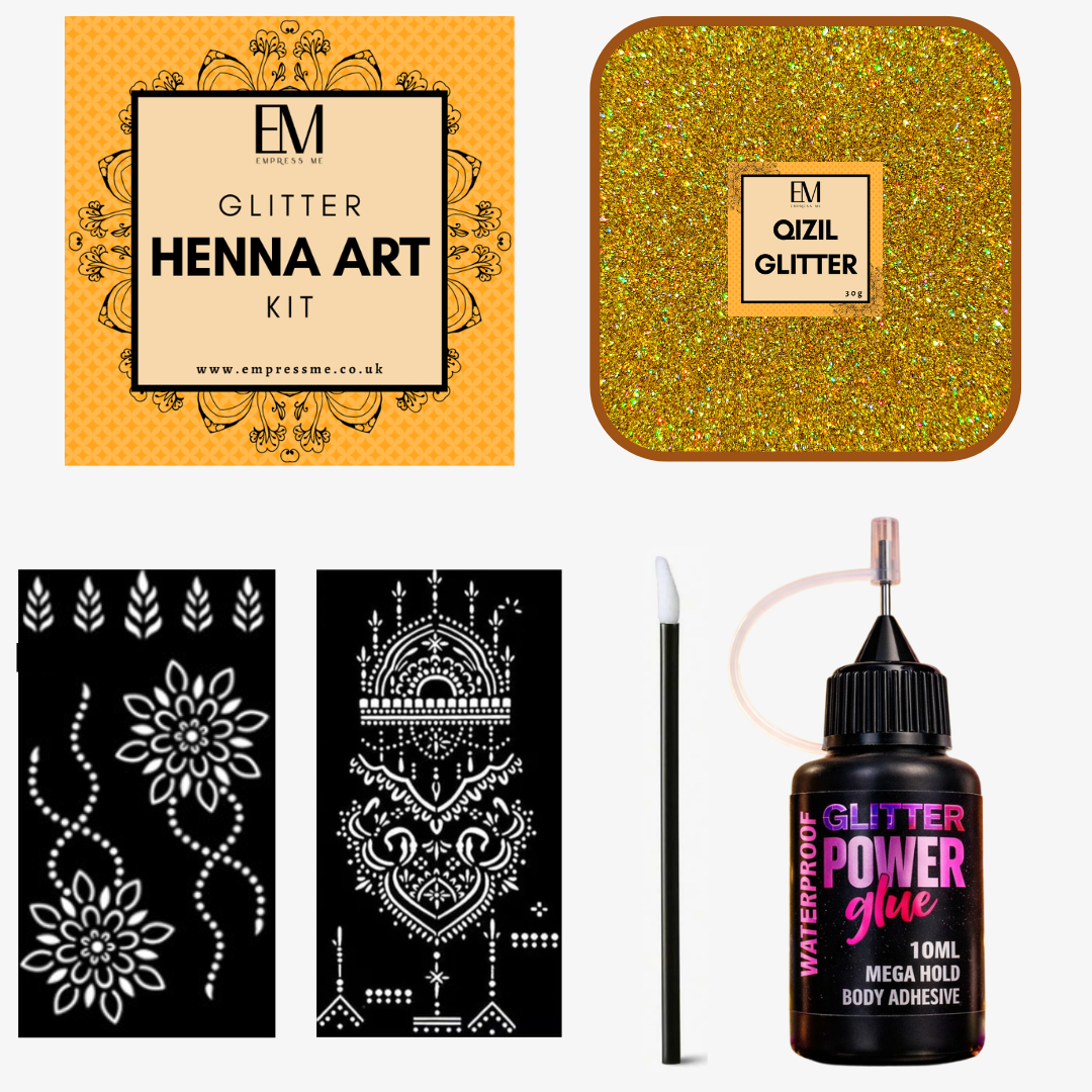 Glitter Henna Art Kit Mystery Bundle